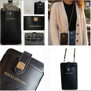 CHANEL COCO CRUSH CROSSBODY PHONE HOLDER WITH INSIDE 2+CARD SLOTS